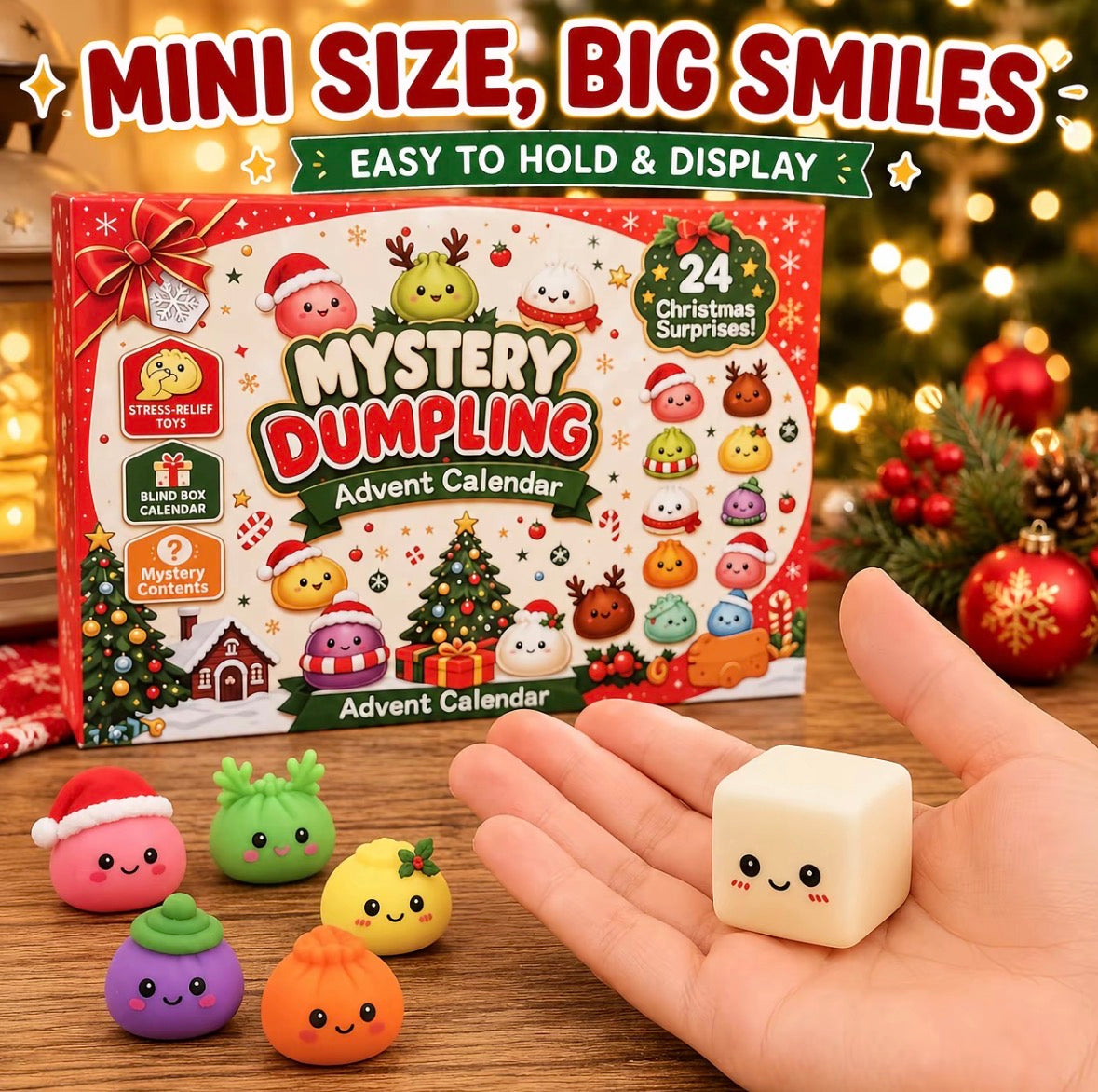 Christmas Squishy Advent Calendar 2026, Fidget Countdown Calendar
